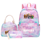 Roblox Schoolbag Backpack Lunch Bag Pencil Case 3pcs Set for Students